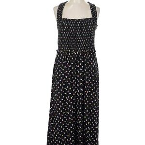Boden Black Dress with Floral Accents